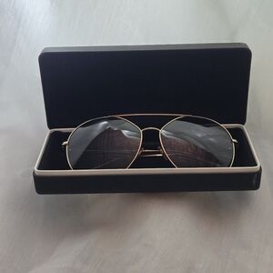 Authentic Givenchy GV7170/S Gold Sunglasses Grey Lenses. Case/Cloth Inc. COA